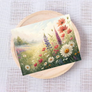 Wildflower Meadow Briefkaart – Kleurrijke zomerblo