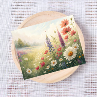 Wildflower Meadow Briefkaart – Kleurrijke zomerblo