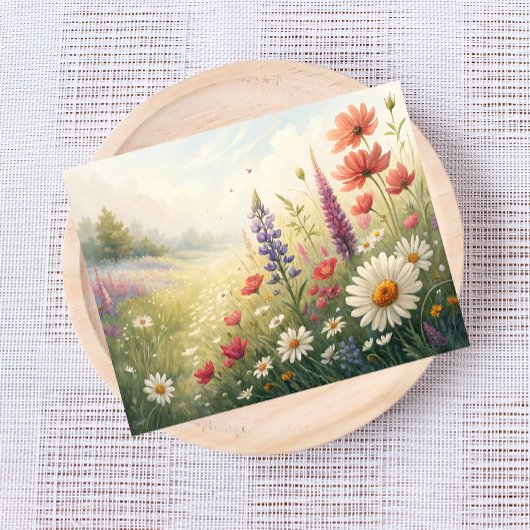 Wildflower Meadow Briefkaart – Kleurrijke zomerblo