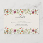 Wildflower Meadow Bruiloft Behuizing Kaart (Voorkant)