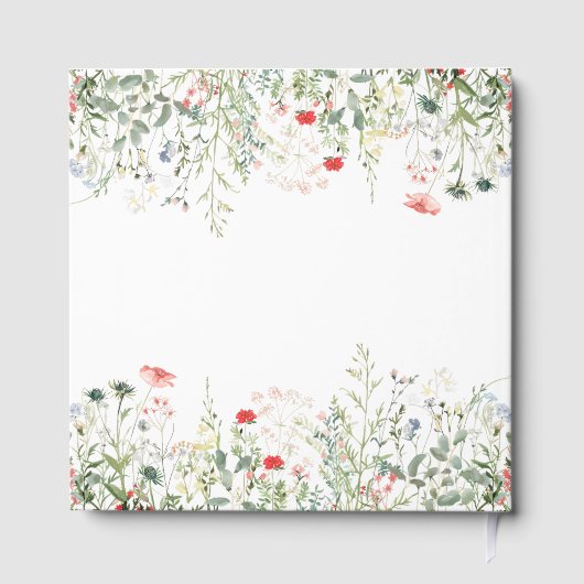 Wildflower Meadow Bruiloft Gastenboek (Achterkant)