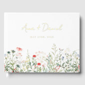 Wildflower Meadow Bruiloft Gastenboek (Voorkant)