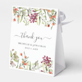 Wildflower Meadow Bruiloft Gift Favor Bag Bedankdoosjes (Achterkant)