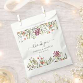 Wildflower Meadow Bruiloft Gift Favor Bag Bedankzakje