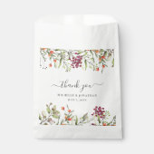 Wildflower Meadow Bruiloft Gift Favor Bag Bedankzakje (Voorkant)