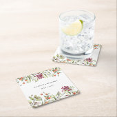 Wildflower Meadow Bruiloft Kartonnen Onderzetters (Insitu)