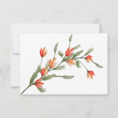 Wildflower Meadow Bruiloft RSVP Kaart (Achterkant)