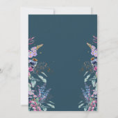 Wildflower Meadow bruiloft uitnodiging (Achterkant)