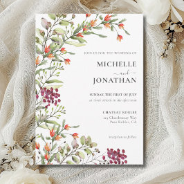 Wildflower Meadow bruiloft uitnodiging