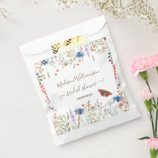 Wildflower Meadow Butterfly Vrijgezellenfeest Bedankzakje (Gezegeld)