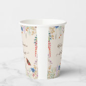 Wildflower Meadow Butterfly Vrijgezellenfeest Papieren Bekers (Links)