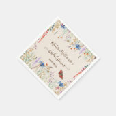 Wildflower Meadow Butterfly Vrijgezellenfeest Servet (Hoek)