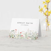 Wildflower Meadow Client Dank u Kaart (Gele Bloem)