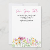 Wildflower Meadow Custom Baby shower Game Kaart (Voorkant)