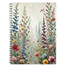 Wildflower Meadow – Delicate Botanical Floral Notitieboek