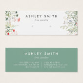 Wildflower Meadow Earring Display Kaart (Voorkant /achterkant)