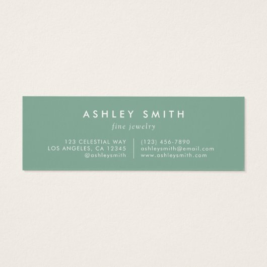 Wildflower Meadow Earring Display Kaart (Achterkant)