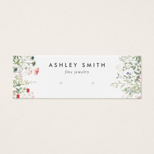 Wildflower Meadow Earring Display Kaart (Voorkant)