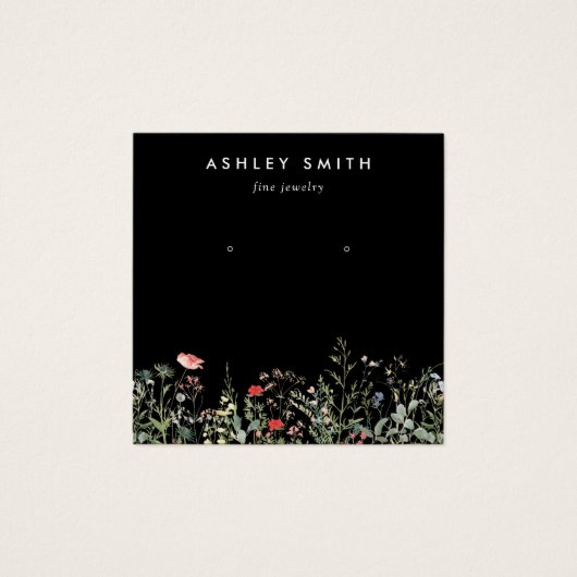 Wildflower Meadow Earring Display Kaart (Voorkant)
