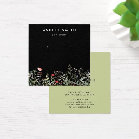 Wildflower Meadow Earring Display Kaart (Bureau)