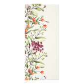 Wildflower Meadow Ecru Bruiloft Menu (Achterkant)