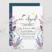 Wildflower Meadow Elopement Kaart (Voorkant / Achterkant)