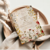 Wildflower Meadow Fall Wedding Kaart