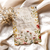 Wildflower Meadow Fall Wedding Save The Date