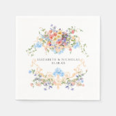 Wildflower Meadow | Floral Wedding Crest Servet (Voorkant)