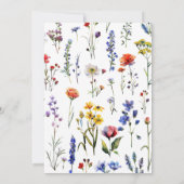 Wildflower Meadow Foto 50ste verjaardagsfeest Kaart (Achterkant)