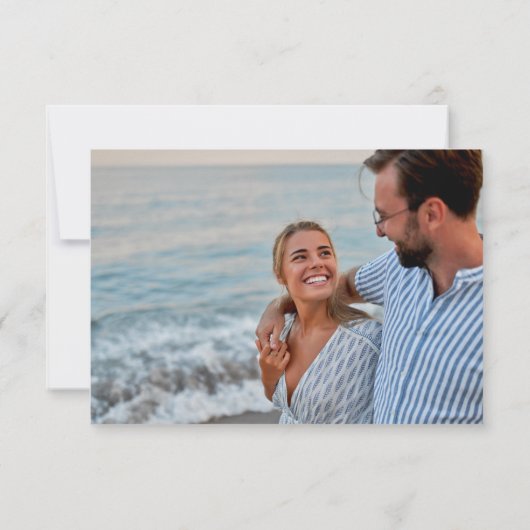 Wildflower Meadow Foto Bruiloft Dank u Bedankkaart (Achterkant)