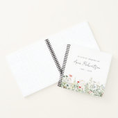 Wildflower Meadow Funeral Guest Book Notitieboek (Binnen)