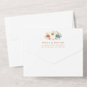 Wildflower Meadow Garden Bloemenboog bruiloft All In One Uitnodiging (Achterkant)