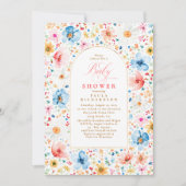 Wildflower Meadow Garden Floral Boho Baby shower Kaart (Voorkant)