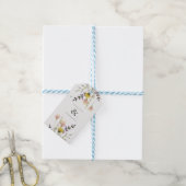 Wildflower Meadow Garden Wedding Cadeaulabel (Met Touw)