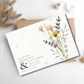 Wildflower Meadow Garden Wedding Save The Date
