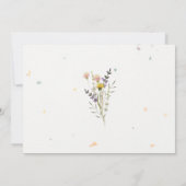 Wildflower Meadow Garden Wedding Save The Date (Achterkant)