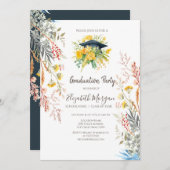 Wildflower Meadow Gedroogd Afstudeerder Pet Afstud Kaart (Voorkant / Achterkant)