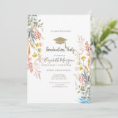 Wildflower Meadow Gedroogd Afstuderen Kaart (Staand voorkant)