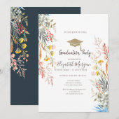 Wildflower Meadow Gedroogd Afstuderen Kaart (Voorkant / Achterkant)