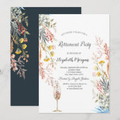 Wildflower Meadow Gedroogd, Glas Pensioen Kaart (Voorkant / Achterkant)