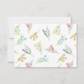Wildflower Meadow gepersonaliseerd Bedankkaart (Achterkant)