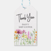 Wildflower Meadow gepersonaliseerd dank u Cadeaulabel (Voorkant)