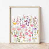 Wildflower Meadow Girls Nursery Muurkunst Sets