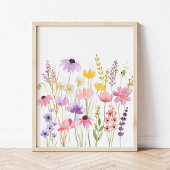 Wildflower Meadow Girls Nursery Muurkunst Sets