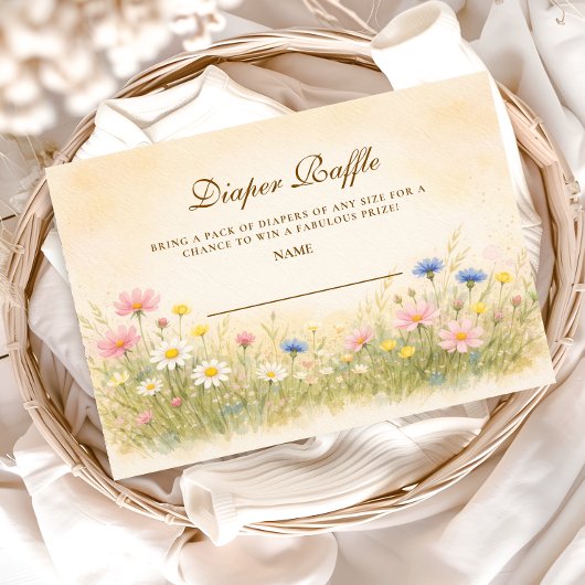 Wildflower Meadow Gold Diapper Raffle Informatiekaartje