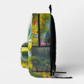 Wildflower Meadow Green Bedrukte Rugzak (Rechts)