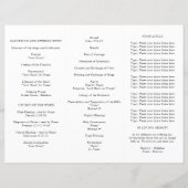 Wildflower Meadow Huwelijksceremonie Programma (Achterkant)