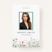 Wildflower Meadow ID-badge Badge (Voorkant)