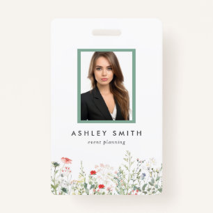 Wildflower Meadow ID-badge Badge